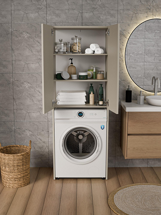 Шкафчик над стиральной машинкой Ridberg Никко МДФ (Cashmire) купить в интернет-магазине icover