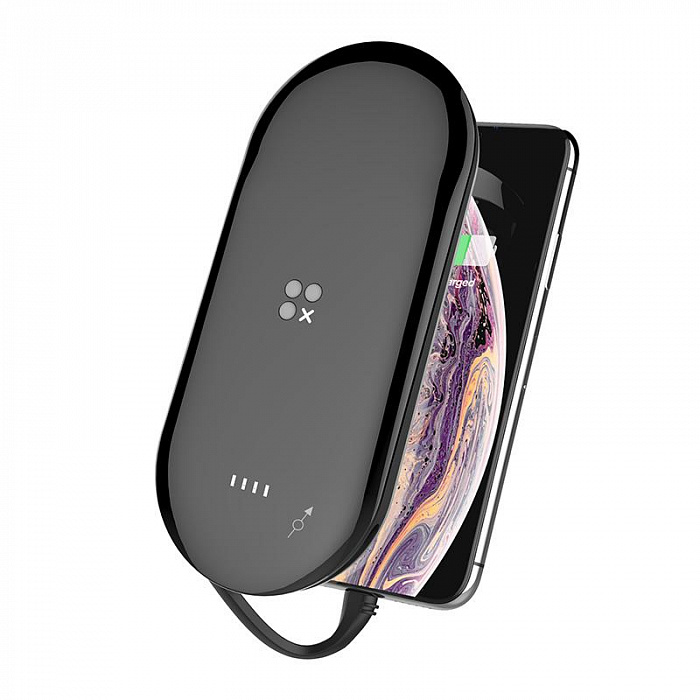 Внешний аккумулятор с функцией беспроводной зарядки Mipow Power Cube X3 10000mAh (Black) купить в интернет-магазине icover