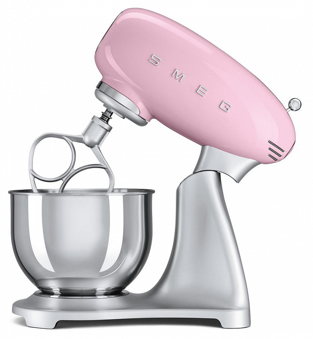 Планетарный миксер Smeg SMF01PKEU (Rosa) купить в интернет-магазине icover