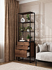 Стеллаж лофт RIDBERG DENVER модуль 2 (Dark Oak/Black) купить в интернет-магазине icover