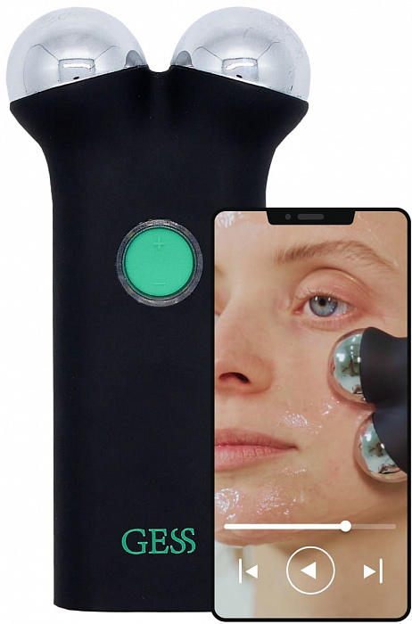 Микротоковый массажер для лица GESS Sfera (Black) купить в интернет-магазине icover