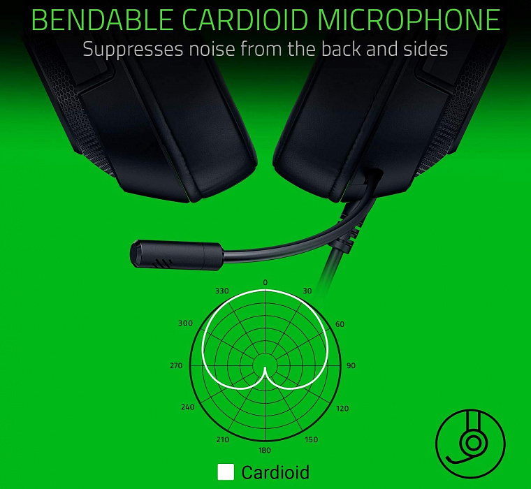 Игровая гарнитура Razer Kraken X USB RZ04-02960100-R3M1 (Black) купить в интернет-магазине icover