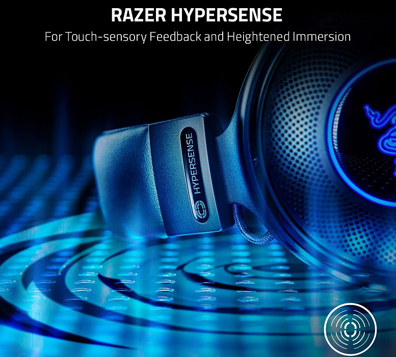 Игровая гарнитура Razer Kraken V3 HyperSense RZ04-03770100-R3M1 (Black) купить в интернет-магазине icover