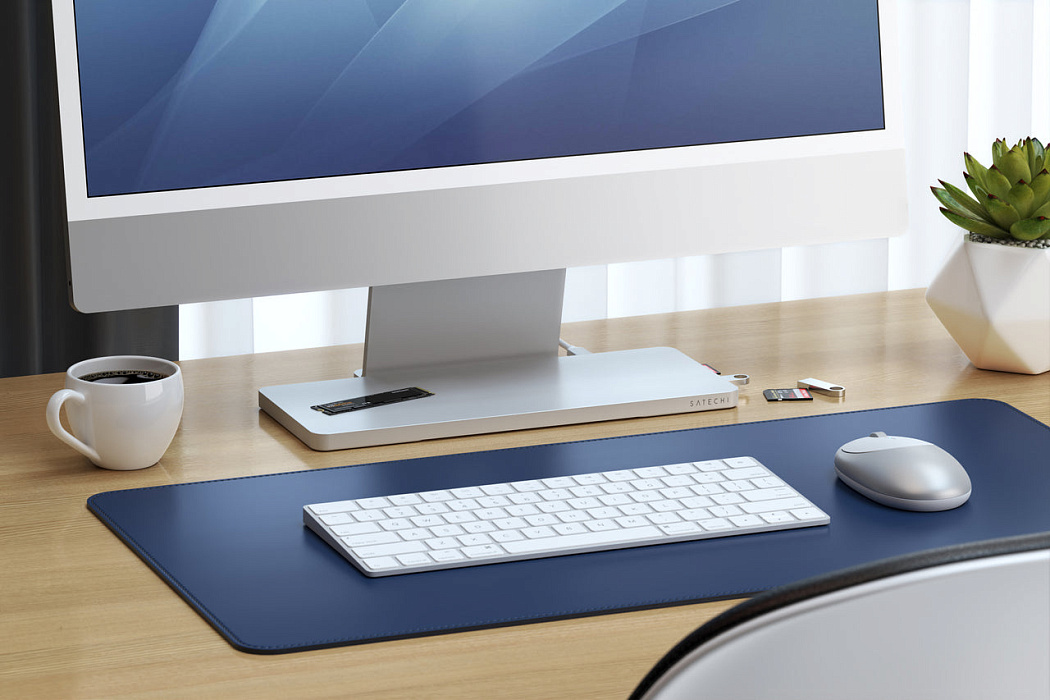 Док-станция Satechi USB-C Slim Dock для iMac 24" (Blue) купить в интернет-магазине icover