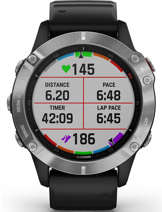 Спортивные часы Garmin Fenix 6 010-02158-00 (Silver/Black) купить в интернет-магазине icover