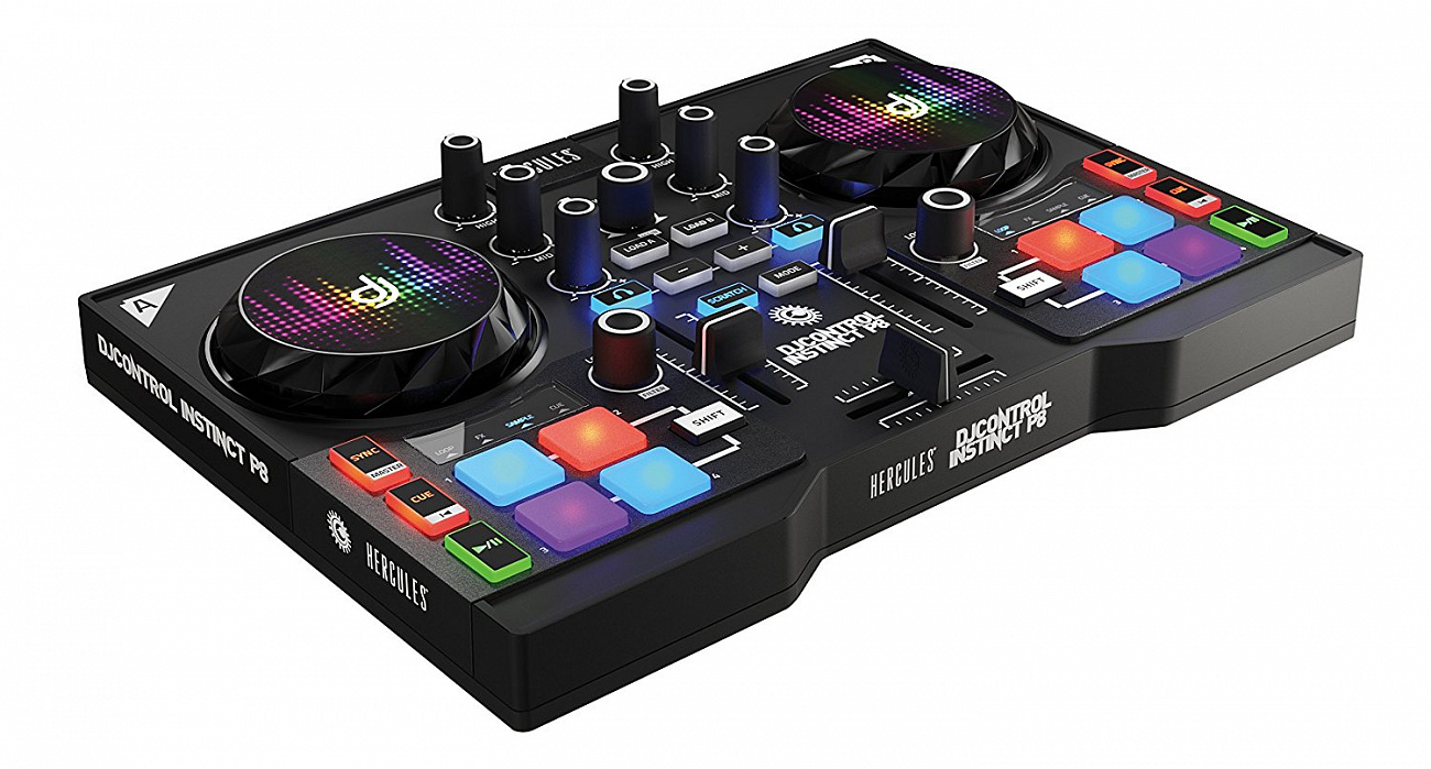DJ-контроллер Hercules DJControl Instinct P8 Party Pack (Black) купить в интернет-магазине icover