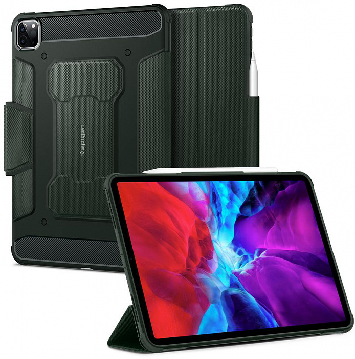 Чехол Spigen Rugged Armor Pro (ACS01026) для iPad Pro 11" 2018/2020/21 (Military Green) купить в интернет-магазине icover