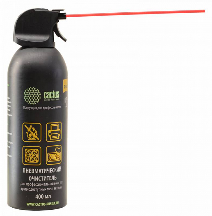 Пневматический очиститель Cactus CSP-Air400AL негорючий для очистки техники 400ml (Black) купить в интернет-магазине icover