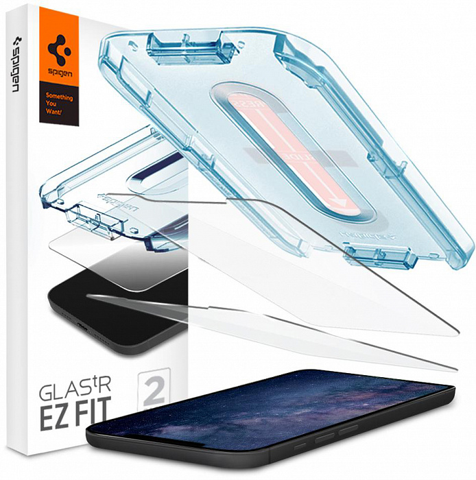 Защитное стекло Spigen Glas.tR EZ Fit 2 Pack (AGL01811) для iPhone 12 mini (Clear) купить в интернет-магазине icover