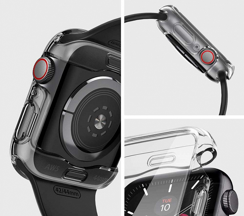 Чехол Spigen Ultra Hybrid (ACS00428) для Apple Watch Series SE/6/4/5 44mm (Clear) купить в интернет-магазине icover