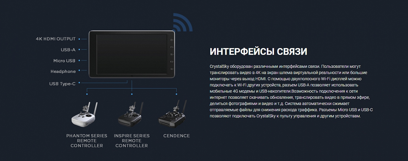 Монитор DJI CrystalSky Ultra 7.85'' (Black) купить в интернет-магазине icover
