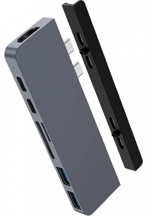 Хаб HyperDrive DUO 7-in-2 (Space Grey) купить в интернет-магазине icover