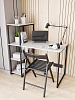 Стол-стеллаж лофт мини RIDBERG MEMPHIS (White/Black) купить в интернет-магазине icover