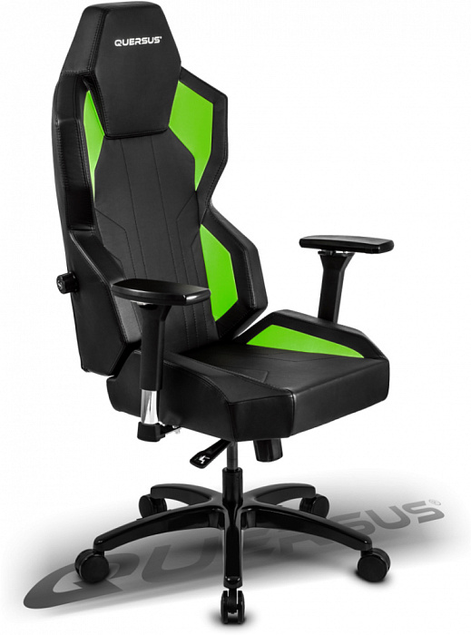 Игровое кресло Quersus Geos G702/XG (Black/Green) купить в интернет-магазине icover