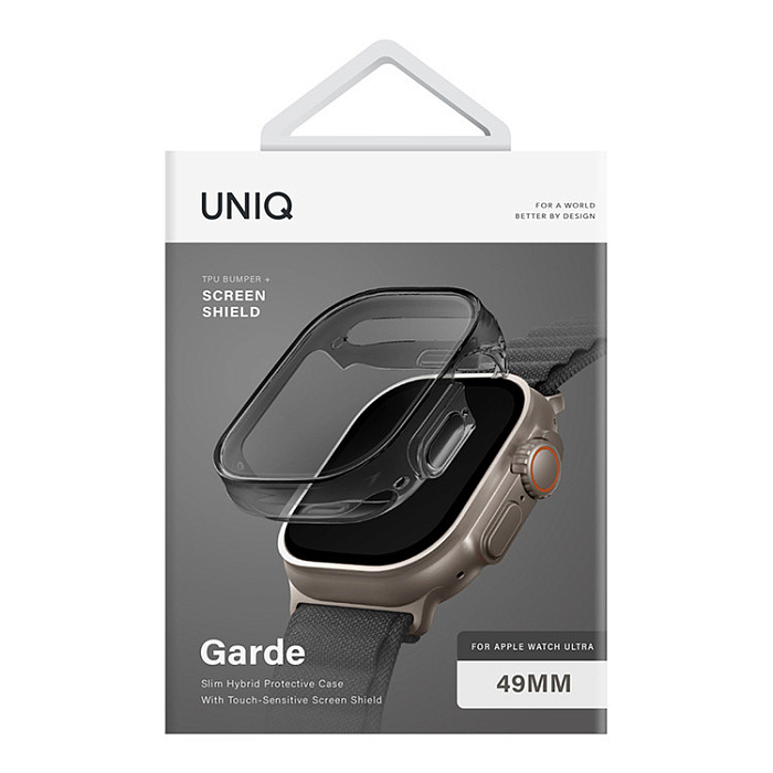 Чехол Uniq Garde для Apple Watch Ultra 49 mm (Smoke Grey) купить в интернет-магазине icover
