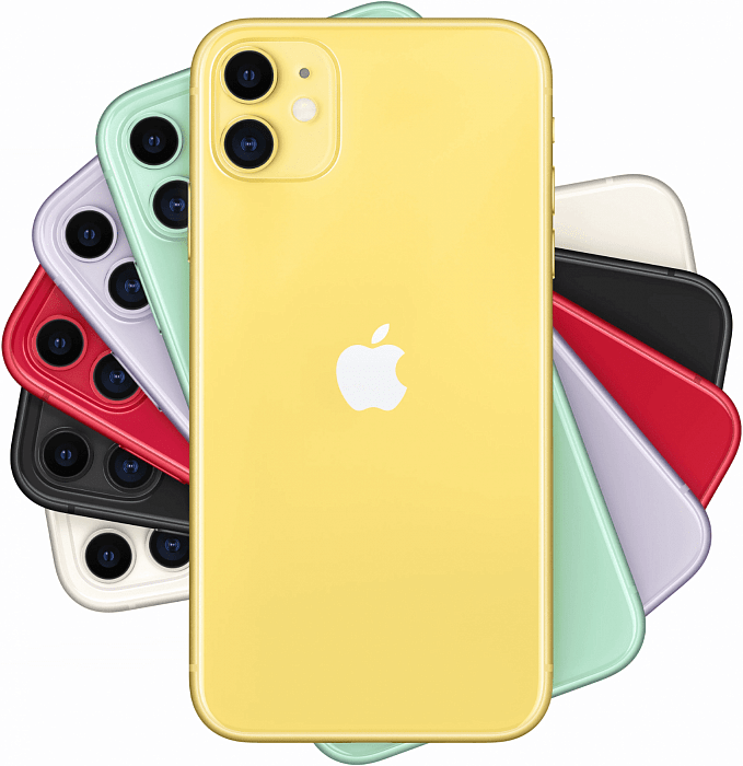 Смартфон Apple iPhone 11 64Gb MWLW2RU/A (Yellow) купить в интернет-магазине icover