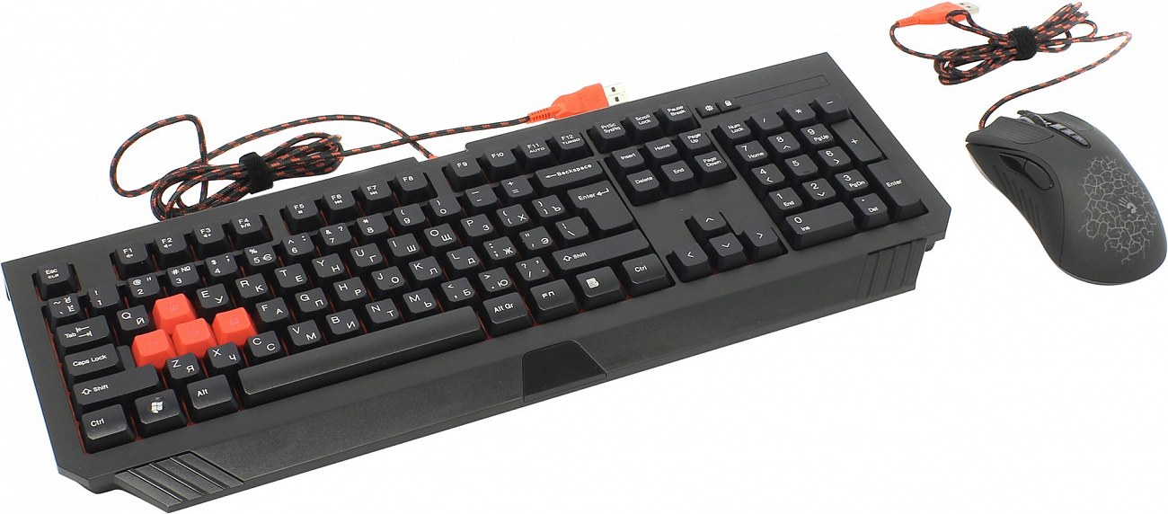 A4Tech Bloody Q1500/B1500 - игровой комплект клавиатура+мышь (Q110+Q9) купить в интернет-магазине icover