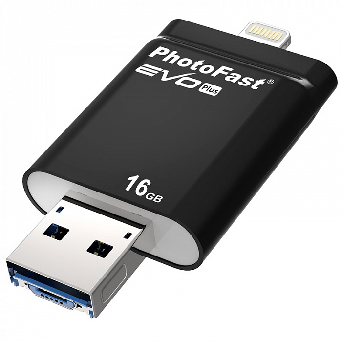 PhotoFast i-Flashdrive EVO Plus 16 Gb - внешний накопитель (Black) купить в интернет-магазине icover
