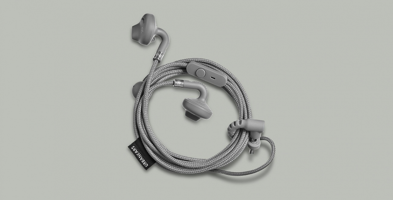 Наушники-вкладыши с микрофоном Urbanears Sumpan (Dark Grey) купить в интернет-магазине icover