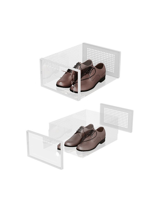 Коробки для хранения обуви Ridberg 10 шт (White) купить в интернет-магазине icover