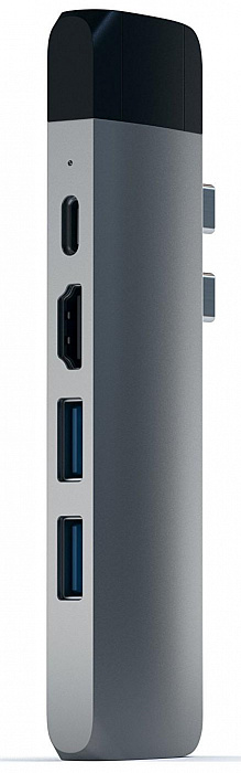 Хаб Satechi Aluminium Type-C Pro Hub Adapter with Ethernet (Space Grey) купить в интернет-магазине icover