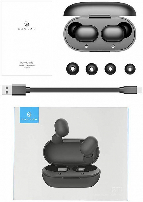 Беспроводные наушники Xiaomi Haylou GT1 TWS (Black) купить в интернет-магазине icover