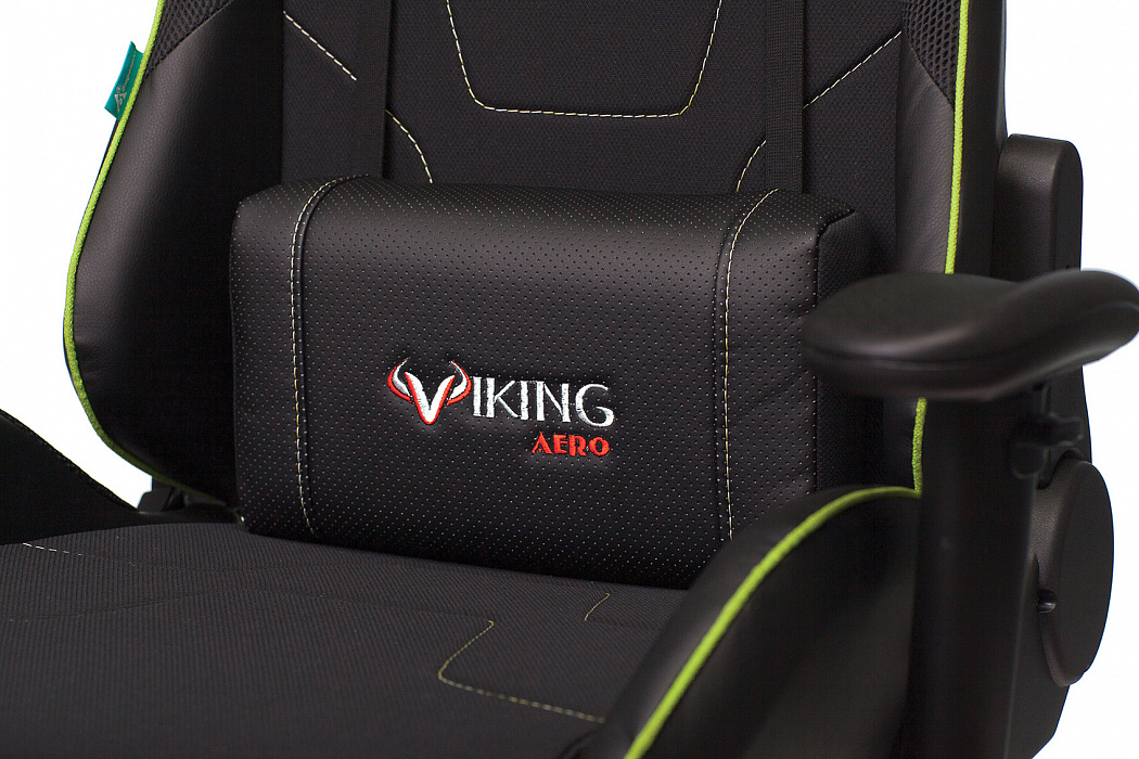 Игровое кресло Бюрократ Zombie VIKING 4 AERO (Black/Light Green) купить в интернет-магазине icover