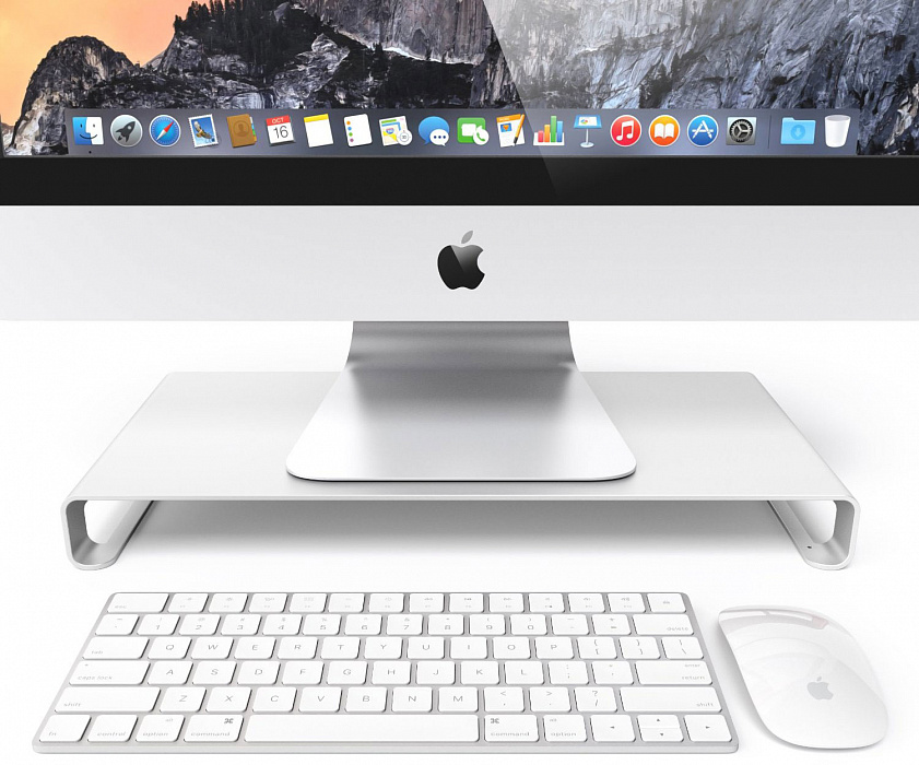 Подставка для монитора Satechi Aluminum Monitor Stand ST-ASMSS (Silver) купить в интернет-магазине icover