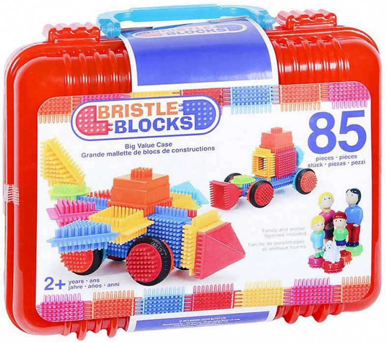 Battat Bristle Blocks, в чемоданчике, 86 деталей (68166) - игольчатый конструктор купить в интернет-магазине icover