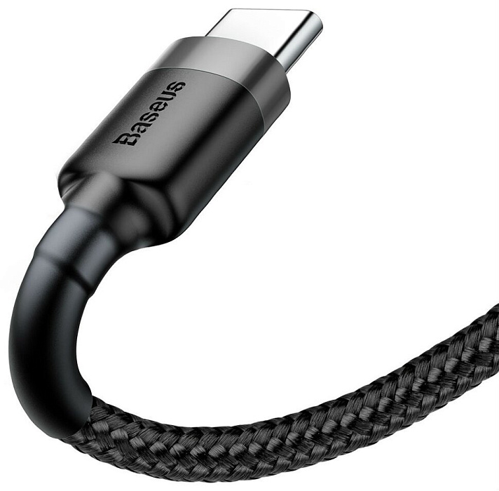 Кабель Baseus Cafule Series USB/USB-C 2m CATKLF-CG1 (Gray/Black) купить в интернет-магазине icover