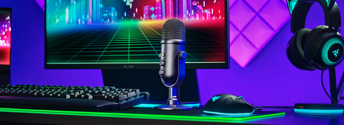 Микрофон Razer Seiren V2 Pro RZ19-04040100-R3M1 (Black) купить в интернет-магазине icover