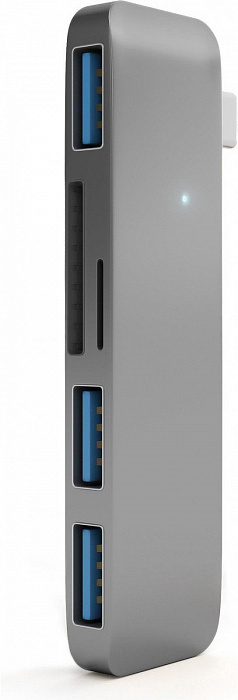 USB-концентратор Satechi Aluminum Combo (ST-TCUHM) USB Type C (Space Gray) купить в интернет-магазине icover