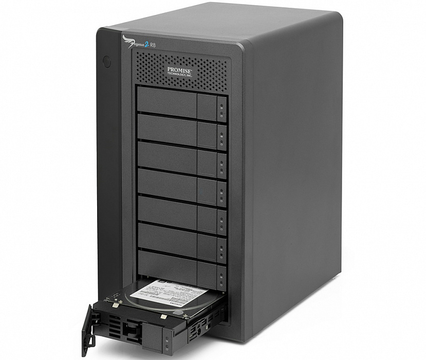 Promise Pegasus2 R8 32Tb incl Thunderbolt Cable (HE155ZM/A) - сетевое хранилище (Black) купить в интернет-магазине icover