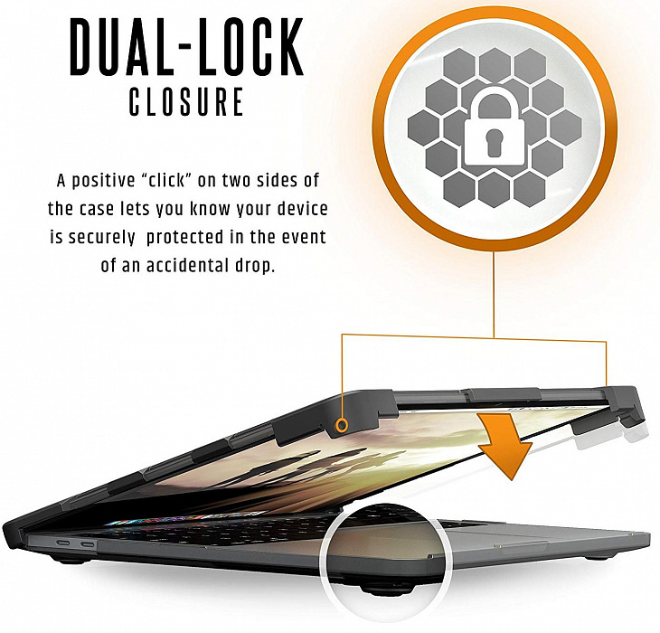 Защитный чехол Urban Armor Gear Rugged для MacBook Air 13" 2018 (Ice) купить в интернет-магазине icover