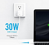 Сетевое зарядное устройство Anker PowerPort Atom PD 30W USB-C A2017G21 (White) купить в интернет-магазине icover