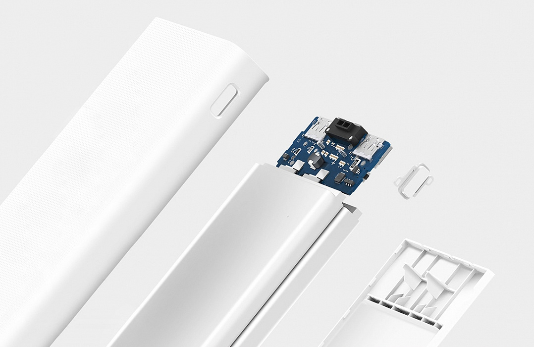 Внешний аккумулятор Xiaomi Mi Power Bank 2С PLM06ZM (White) купить в интернет-магазине icover