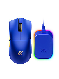 Мышь беспроводная Mchose K7 V2 Ultra+ Tri-mode Mouse (Blue/Gold) купить в интернет-магазине icover