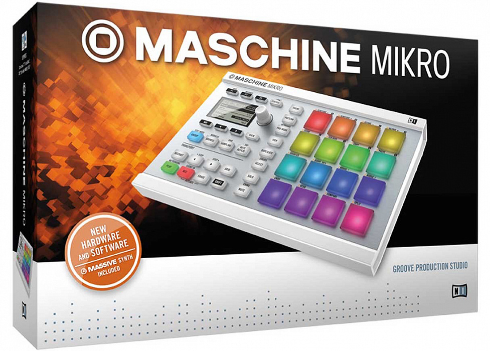 Native Instruments Maschine Mikro Mk2 (MCI49409) - USB-аудиоинтерфейс (White) купить в интернет-магазине icover