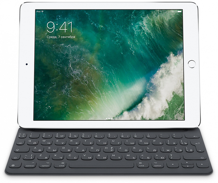 Apple Smart Keyboard (MNKT2RS/A) - чехол-клавиатура для iPad Pro 12,9" (Официальная русско-английская раскладка) купить в интернет-магазине icover