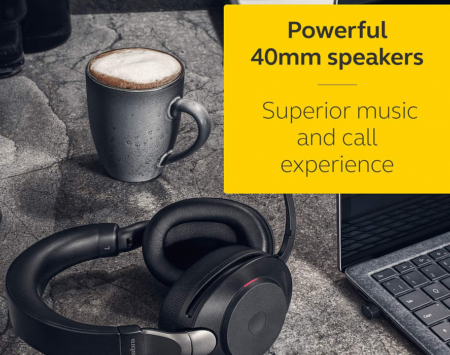 Гарнитура Jabra Evolve2 85 Link380c UC Stereo 28599-989-899 (Black) купить в интернет-магазине icover