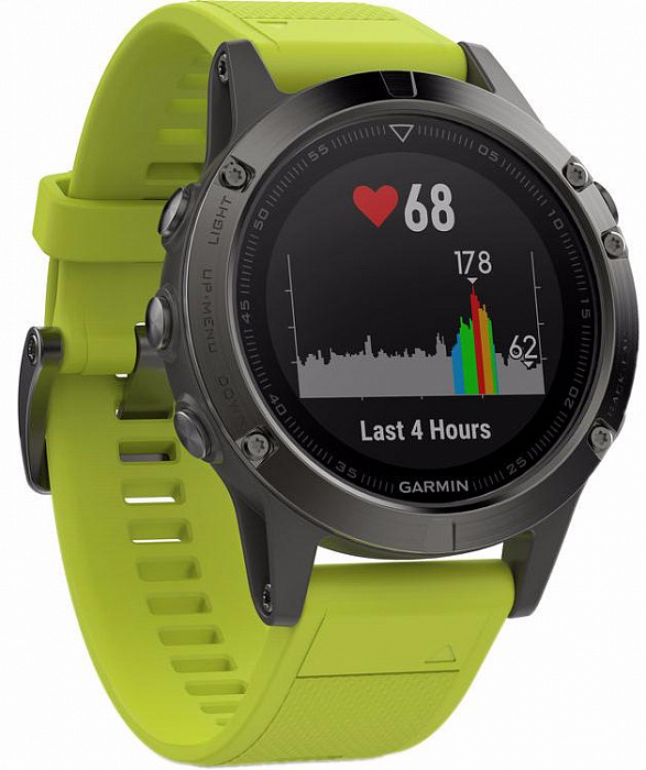 Спортивные часы Garmin Fenix 5 010-01688-02 (Slate Grey/Amp Yellow) купить в интернет-магазине icover