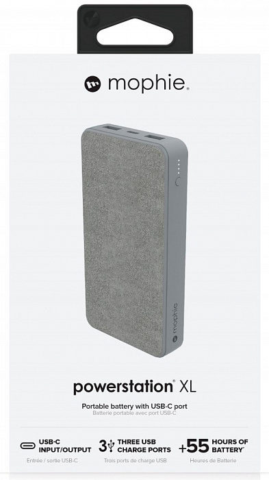 Внешний аккумулятор Mophie Powerstation PD XL (401102986) USB-C 15000 mAh (Grey) купить в интернет-магазине icover