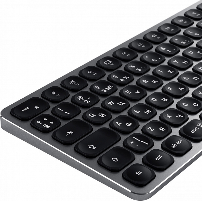 Беспроводная клавиатура Satechi Compact Backlit Bluetooth ST-ACBKM-RU (Space Grey) купить в интернет-магазине icover