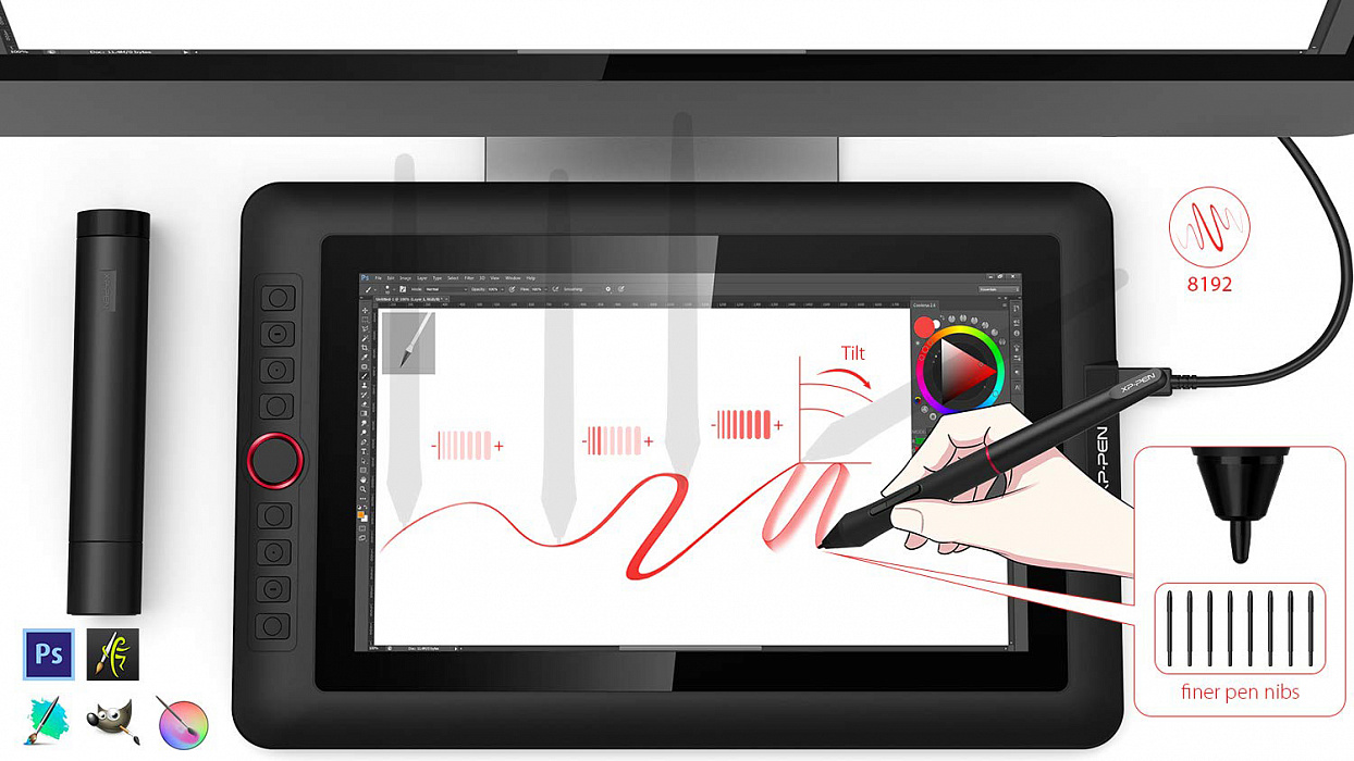 Интерактивный монитор-планшет XP-Pen Artist 13.3 Pro (Black) купить в интернет-магазине icover