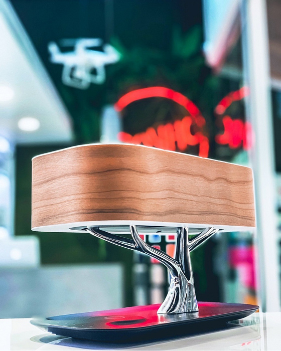 Умный светильник HomeTree Light Of the Tree Special Edition с беспроводной зарядкой и колонкой (YT-M1602-B2S) купить в интернет-магазине icover