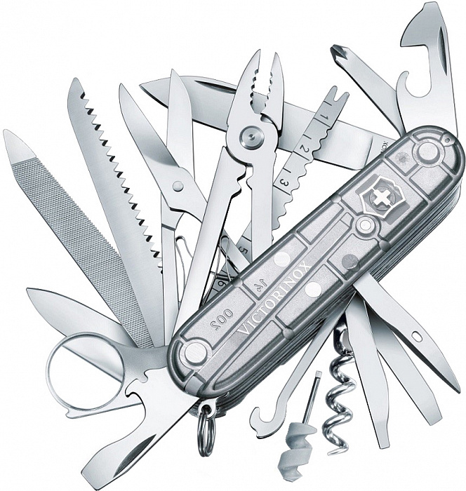Victorinox SwissChamp (1.6794.T7) - швейцарский нож (Silver) купить в интернет-магазине icover