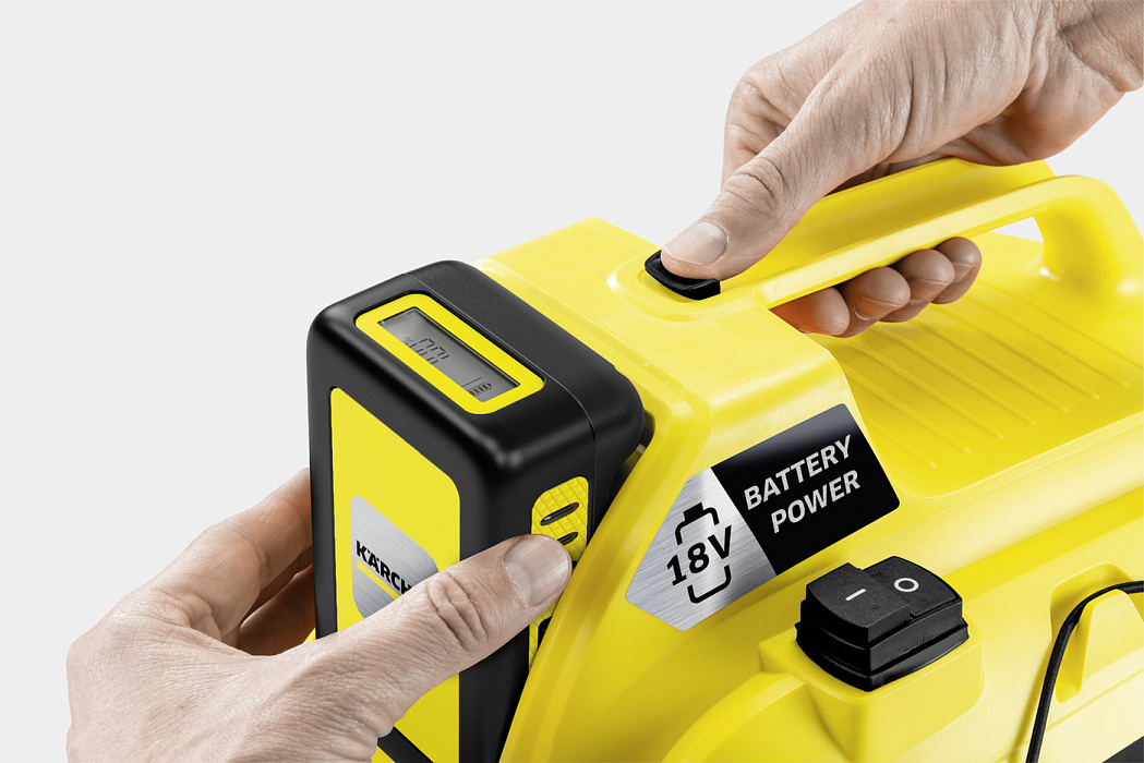 Пылесос Karcher WD 1 Battery Set (Yellow) купить в интернет-магазине icover