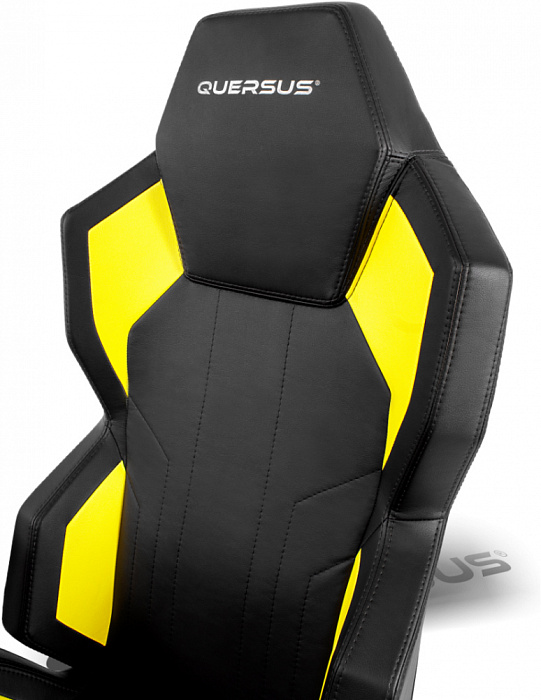 Игровое кресло Quersus Geos G702/XY (Black/Yellow) купить в интернет-магазине icover