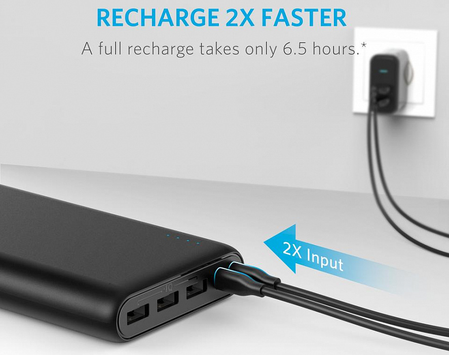 Внешний аккумулятор Anker PowerCore 26800 mAh A1277011 (Black) купить в интернет-магазине icover