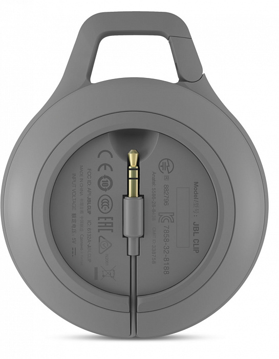 Портативная акустика JBL Clip Plus (JBLCLIPPLUSGRAY) – компактная акустическая система (Grey) купить в интернет-магазине icover